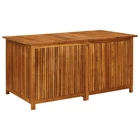 Vidaxl Outdoor Storage Box, Deck 59.1X31.5X29.5 Inches, Solid Acacia Wood New. Price: $406.99.