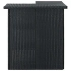 Corner Bar Table Black Poly Rattan Dining Room Kitchen Counter Vidaxl New. Price: $446.99.