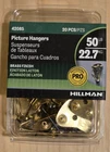 (20-PK) Hillman Hanging-hardware Classic Picture Hanger Gold 50 Lb 42085 New. Price: $9.95.