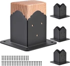 Insaga 4X4 Post Base Bracket Set Of Black Powder Coated Deck Support New. Price: $84.99.