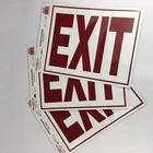 Hillman 840200 Exit Sign, Self Adhesive, Glow The Dark Vinyl 3 Pack New. Price: $19.97.