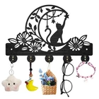 Mayjoydiy Cat Moon Flower Coat Rack Wall Mounted Wood Animal Star New. Price: $24.99.