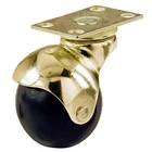 Wheel Caster, Black With Brass Hood Plate, 2-IN., 2-PK. F28821TV New. Price: $26.92.