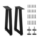 Iteelas Bench Table Legs 16 Inch, Trapezoid Heavy Duty Metal Coffee Furniture New. Price: $54.82.