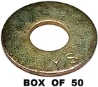 Box Of 50 - Hillman 280305 Grade Flat Washer 1/2" Uss Hardened New. Price: $27.40.