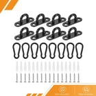 8PCS - Pad Eye Plate 1.8 Inch Stainless Steel Ceiling U Hooks With Screw Black New. Price: $20.15.