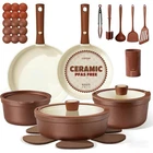 Carote 22PCS Ceramic Cookware Set, Pots Pans Non Stick Removable Hand... New. Price: $83.52.