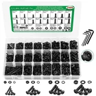 Lukaisen 2404PCS M2 M3 M4 M5 Screws And Nuts Assortment Kit, Grade 10.9 Black... New. Price: $40.37.