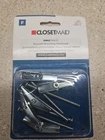 Closetmaid Shelftrack 5-PIECE Hang Mounting Hardware 2877 New. Price: $6.99.