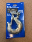 Everbilt 5/16IN Zinc Plated Grade 43 Clevis Slip Hook 3900LB Chain New. Price: $9.00.