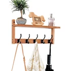 Exper City Coat Rack Wall Mount Shelf 17IN Wooden Hanger Hooks New. Price: $42.83.