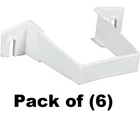 Amerimax T0534 2" Square White Vinyl Downspout Clip Bracket - Quantity 6 New. Price: $43.90.