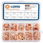 200PCS Copper Crush Metric Washers Assortment Kit Flat Sealing M5 M6 M8 New. Price: $18.85.