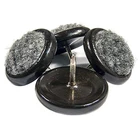 Furniture Glides, Nail-on, Gray Carpet Base, 1.25-IN., 4-PK. F31919TV New. Price: $11.02.