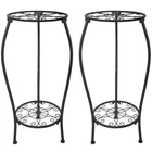 Noamoo Metal Plant Stand 2 Tier Indoor Outdoor, Tall Flower Pot Shelf Black New. Price: $54.03.