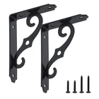 2 Pack Wall Mounted Metal Decorative Shelf Support Brackets New. Price: $15.58.