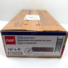 Gaf Undereave Vent Soffit Aluminum Brown 4" Master Flow EAC16X4BR (36 Pack) New. Price: $48.97.