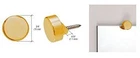 C.r. Laurence MC02BR Crl Brass Round Mirror Clip Set New. Price: $54.99.