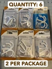 6-PACK 2PC National Hardware N245-952 Under Shelf Coat Hook White Storage Hanger New. Price: $32.40.