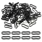 Patikil Silicone Rubber Bands Cable Ties 1.5", 80 Pcs Flat Black New. Price: $14.99.