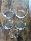 Vtg Set Of 5 Pyrex Nesting Clear Glass 7200,7201,7203A Used. Price: $29.99.