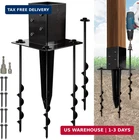 Ladech 16 No-dig 4 Ground Spike Post Anchors Powder-coated Steel, Includes New. Price: $73.98.