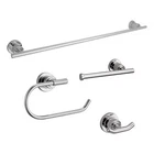 Design House Geneva Bathroom Accessory Kit In Polished Chrome 4-PIECE New. Price: $110.52.