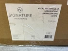 Signature Hardware SHU2114WH Myers 23" White Undermount Bathroom Sink - Open. Price: $59.49.