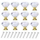 Yourgift 12 Drawer Knobs Diamond Shaped Crystal 30 Mm, Pack, Gold New. Price: $21.09.