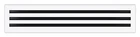 28X6 Modern Ac Vent Cover - Decorative White Air Standard Linear Slot Dif New. Price: $97.99.