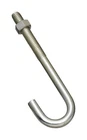 National Hardware N232-959 Zinc-plated Steel J-bolt 3/8 In. With Hex Nuts New. Price: $6.96.