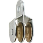 N199-810 1.5" Fixed Eye Double Pulley Lifetime Lubricated Zinc Plated 400LB New. Price: $14.99.