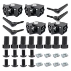 Blccloy 4 Sets Black 25 Series 10 Aluminum Extrusion Pivot Hinge Swivel D New. Price: $49.99.