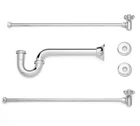 Signature Hardware Bathroom Trim Kit For 1/2" Threaded Pipe-extra Long P-trap New. Price: $64.35.