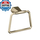Amerock BH36042 St. Vincent 5-9/16 Wall Mounted Towel Ring Golden Champagne New. Price: $56.37.