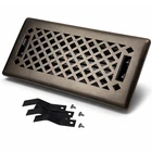 4" X 12" Lattice Design Steel Floor Register Metallic Bronze Finish With M... New. Price: $32.63.
