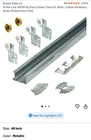 Slide-co Prime-line 161791 48" Closet Track Kit Brass-plated Pulls New. Price: $34.99.