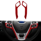Nuoozy Carbon Fiber Steering Wheel Cover Trim Compatible With Ford Red New. Price: $33.54.