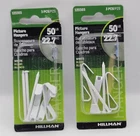 Pks- Pictures Hanger Wall Hook White Finish 50 Lb. Hillman 122303 New. Price: $5.99.