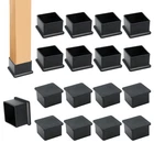 12PCS Square Chair Leg Caps 1-1/2" X Rubber Covers Black Furniture New. Price: $12.75.