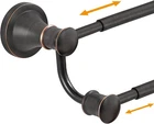 Hoimpro Adjustable Retractable 15-27 Inches Stainless Steel Bathroom Towel Bar Open. Price: $49.99.