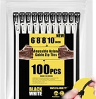 Reusable Zip Ties Self-locking Plastic Wire Electrical Cable 120... New. Price: $17.58.