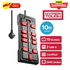 Hyper Tough 10 Outlet Surge Protector Power Strip Ft Cord 2 Usb Ports New. Price: $39.99.