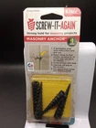 Screw-it-again SIA-4PK-M Polypropylene Hex Head Masonry Anchor 1/4X2IN Lot Of 12 New. Price: $18.00.