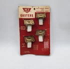 Metal Caster Wheels Ace Vintage Swivel Non Marking New Gold 1/4". Price: $12.99.