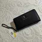 Cxl By Christian Lacroix Wallet Black Brandy Pebble Double Zipper Wristlet Women New. Price: $22.75.