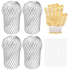Sankoly 4 Pack Downspouts Gutter Guard Aluminum Filter Strainer Expandable... New. Price: $12.27.