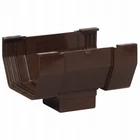 Center Drop Outlet For Brown Vinyl Contemporary Gutter, 5-IN. T1506 New. Price: $19.23.
