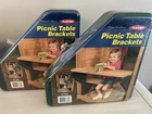 Bench Brackets Picnic Table Desk Top Green Durable Usa Kids New. Price: $25.00.