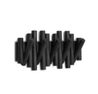 Umbra Picket Rail 5-HOOK Wall Mount Rack Black Wood Coat Key Organizer Entryway Used. Price: $27.68.